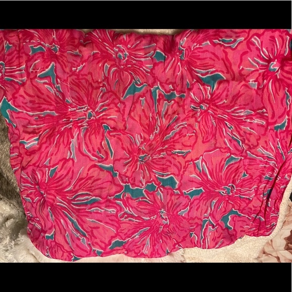 Lilly Pulitzer pink scarf - Picture 3 of 8